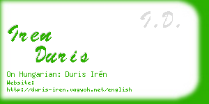 iren duris business card